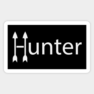 Hunter creative text design Magnet